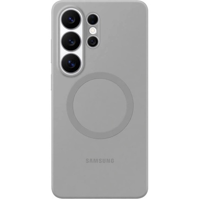 Samsung Оригинален силиконов кейс с Qi2 поддръжка за Samsung Galaxy S26 Ultra - Samsung Silicone Magnet Cover Case EF-ES948CJE (сив) (EF-ES948CJE)