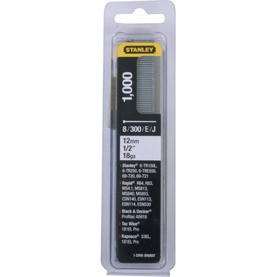 Hřebíky kolářské typ J Stanley - J 12mm 1-SWK-BN050T