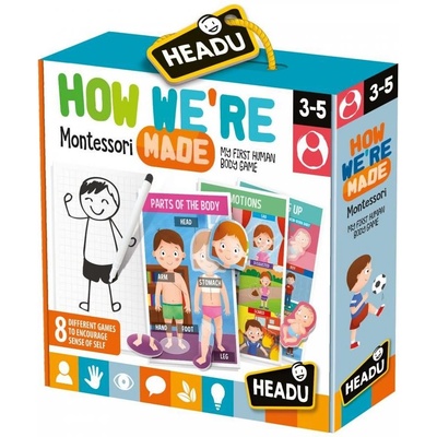 Headu Образователна игра Headu - Да научим частите на тялото (HEN22823)