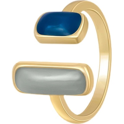 Amparo Miranda Prsten Two Stones AM3081 Blue Gray