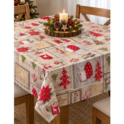 IMPOL TRADE Ubrus WF-6312A návin 20 mx140 cm vánoční motiv VI