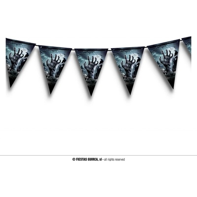 Guirca Banner vlajky Halloween hřbitov 300 cm – Zboží Dáma