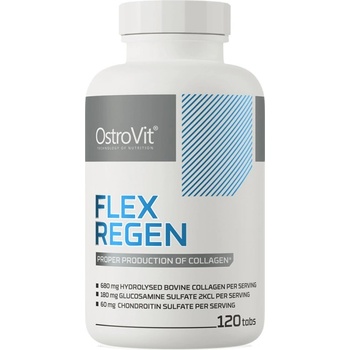 OstroVit Flex Regen | Collagen + Glucosamine, Chondroitin, MSM, Hyaluronic Acid [120 Таблетки]