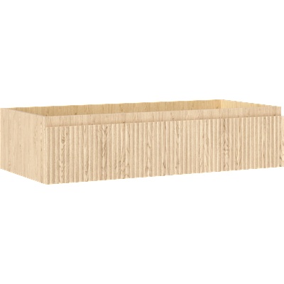 Mexen Rivel шкаф за баня под мивка 100 см, 1 чекмедже, оребрен, дъб - 91A20-10023-1-BF81 (91A20-10023-1-BF81)