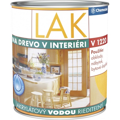 Chemolak Lak na drevo v interiéri V1220 0,6 l polomatný