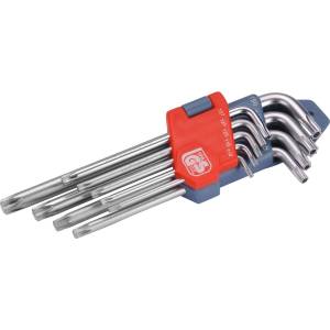 Extol premium Г-образни ключове torx, комплект от 9, 10-50 мм (6601)
