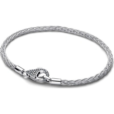 PANDORA strieborný Moments náramok s pavé zapínaním 594462C01