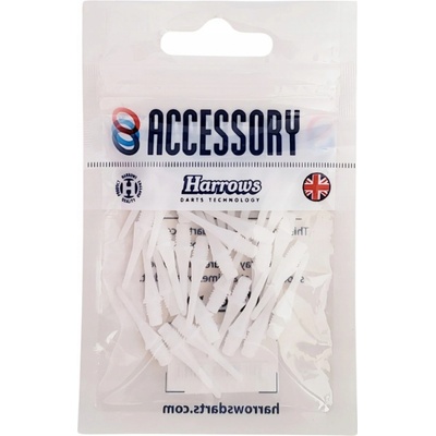 Harrows soft Micro plastové čierne 30 ks/bal 18mm závit 2BA