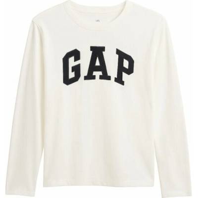 GAP V-FRCH LS Logo Tee bílá