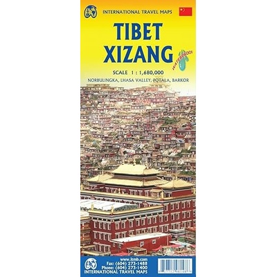 mapa Tibet 1:1,680 mil. ITM voděodolná