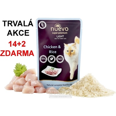 Nuevo cat Light Chicken & Rice 85 g