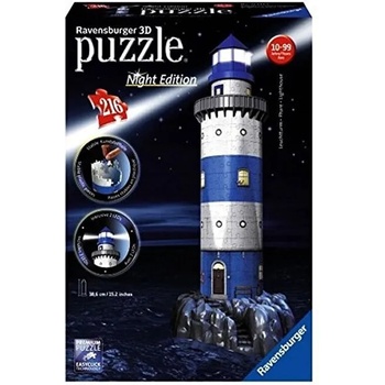 Ravensburger Светещ 3D Пъзел Ravensburger - Фар - 706619