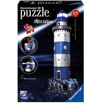 Ravensburger Светещ 3D Пъзел Ravensburger - Фар - 706619