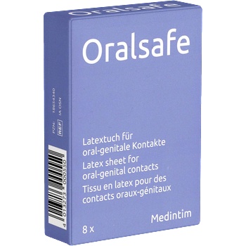ostatní Oral Safe Single: Neutral, 8 latex-sheets