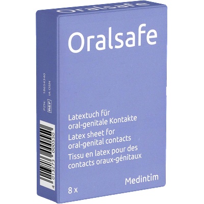 Oral Safe Single: Neutral, 8 latex-sheets