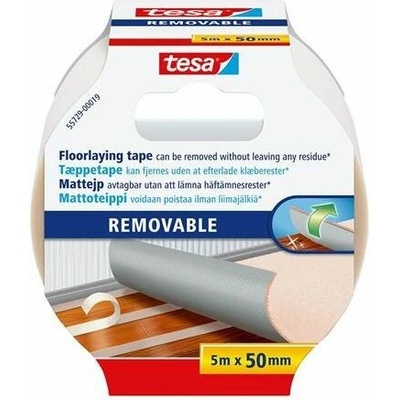 Tesa Removable Lepicí páska oboustranná zpevněná textilem 50 mm x 5 m