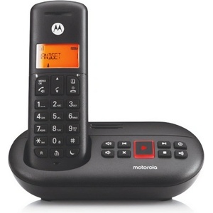 Motorola e211 безжичен телефон, dect, ЧЕРЕН (e211) Телефонни апарати