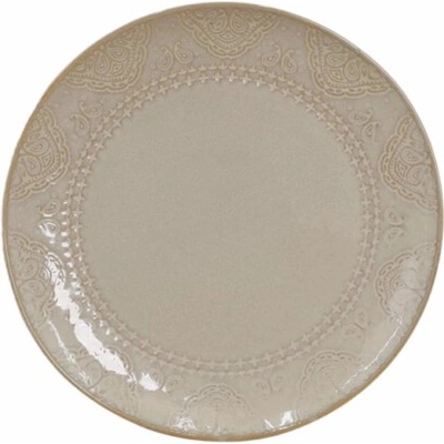 DOMOLETTI Jídelní talíř Béžová arab. 26,6 cm, smetan