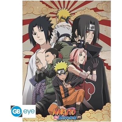 Plagát Naruto Shippuden - Shippuden Group 2 - 52 × 38 cm