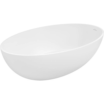 Mexen Prato самостоятелна вана от конгломерат 170 x 100 см, бял мат - 57251701000 (57251701000)