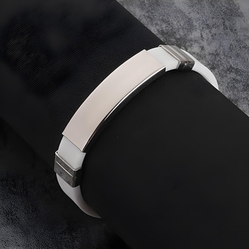 HARAHU Силиконова гривна - Бяла kp22750 (22750)