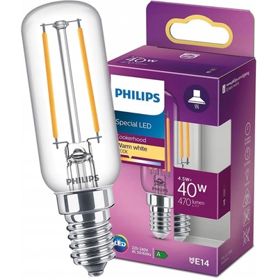 Philips 8718699783358 LED žiarovka 1x4,5W E14 470lm 2700K teplá biela, číra, do digestora
