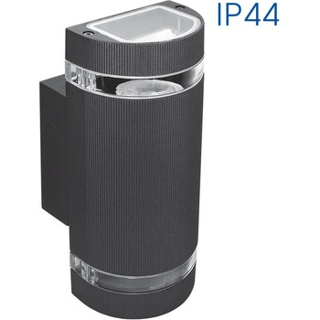 Image 1 of VIVALUX ФАСАДЕН АПЛИК TALIN GU10 2x35W IP44100x245x105мм ЧЕРЕН (VIV004261)