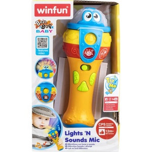 WinFun Детски микрофон WinFun - Със звук и светлини (Win001803) - ozone