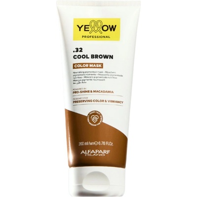 Yellow Professional Color Mask Nourishing Pigmented Mask 200 ml грижа за цвета . 32 Cool Brown