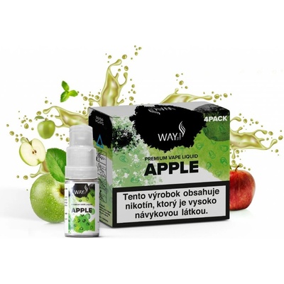 WAY to Vape Apple 4 x 10 ml 3 mg