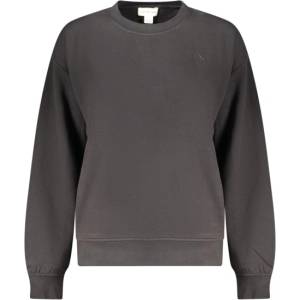 Calvin Klein Дамска вталена суитшърт с цип calvin klein, Размер m, Цвят Черен (lv047f223g_neub1)