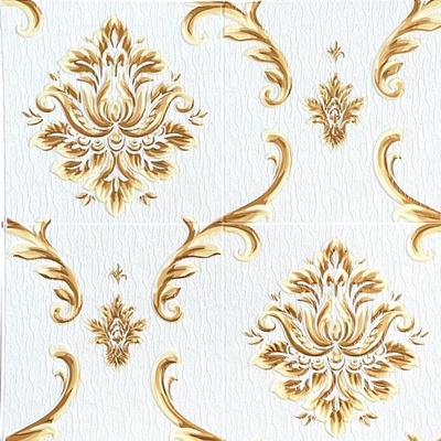 Impol Trade 3D XY-A01 70 x 70 cm ornamenty béžovo-zlaté 1ks