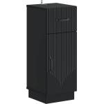 vidaXL Шкаф за баня HOORN Черно 30 x 31 x 77 см Инженерна дървесина (897266)