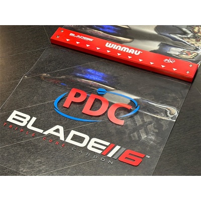 Winmau Clearzone PVC Dart Mat with Integrated Oche šipkový koberec