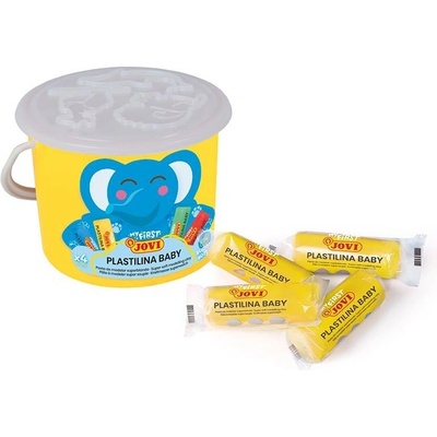 JOVI Plastelína BABY 10 x 38 g, žlutý kbelík