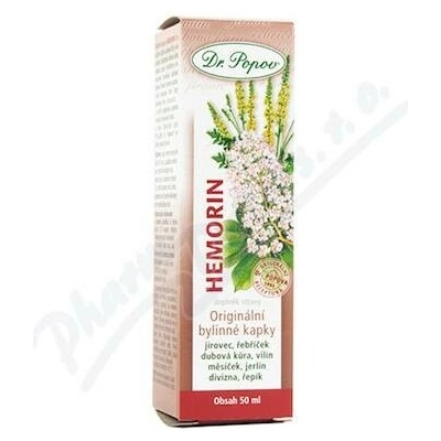 Dr.Popov Hemorin originální bylinné kapky 50 ml