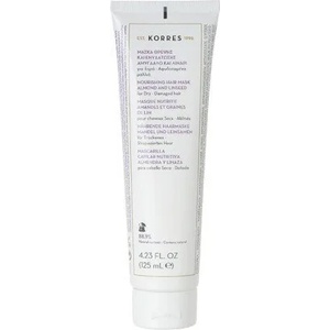 KORRES Подхранваща маска за суха / изтощена коса с бадем и ленено семе , Korres Hair Mask For Dry - Damaged Hair With Almond And Linseed