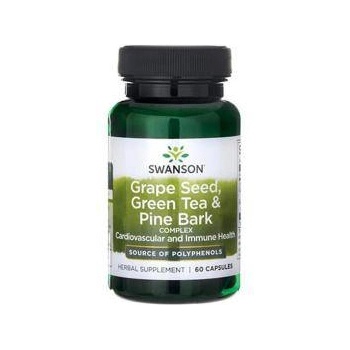 Swanson Grape Seed, Green Tea & Pine Bark Complex / 60 Caps