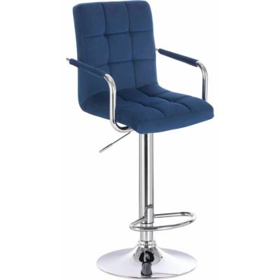 LuxuryForm Design Verona Velur na striebornom tanieri modrá
