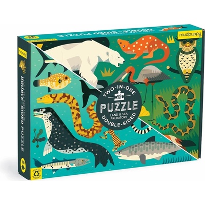 Mudpuppy Obojstranné Pozemní a morskí predátori 100 dielov