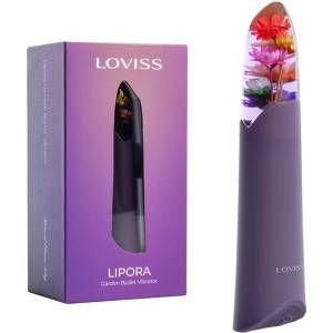  Мини вибратор с истински цветя и 12 режима, 10, 5см - Lipora Garden Bullet (11423)