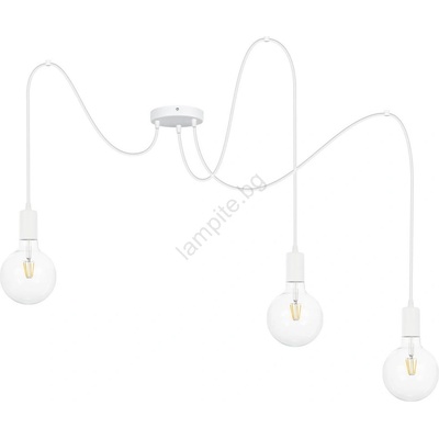 BELIS Пендел MIROS 3xE27/60W/230V паяк бял (BE0769)