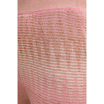 OUI Панталон oui в розово със стандартна кройка, с висока талия 92116 (92116)