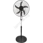EUROLAMP Подов вентилатор 60 w/230 v, Ø 50 см, черен, с дистанционно управление (eu0726)