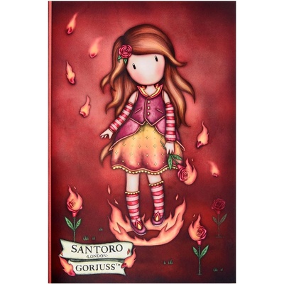 Santoro Голяма тетрадка Santoro Gorjuss - Fire In My Heart, 38 листа (1170GJ01)