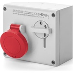 SCAME Промишлен контакт 3P+N+Е 32A IP44 с механична блокировка серия Omnia - 500.3287 (500.3287)