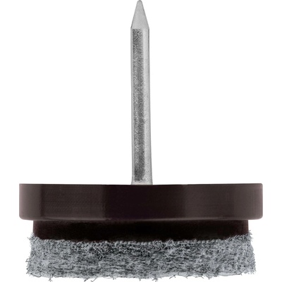 Walteco Filcový kluzák s hřebem, průměr 24mm, hnědý, 8 ks , 84969 – Sleviste.cz