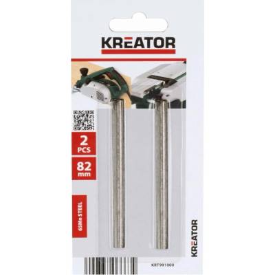 Hoblíkové nože KREATOR KRT991000 - 2ks, 82mm, např. pro hoblík PowerPlus POWX111