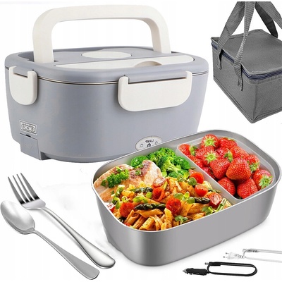 ELEKTRICKÝ LUNCH BOX OHŘÍVAČ OBĚDŮ LUNCHBOX 220V/12V 1.5L DO AUTA