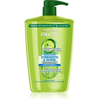 Garnier Fructis Strength & Shine подсилващ шампоан за всички видове коса 1000ml